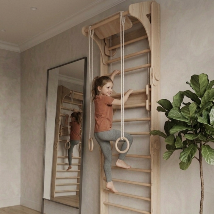 Set gimnasio de Escalada Plegable y Transformable para Niños montessori