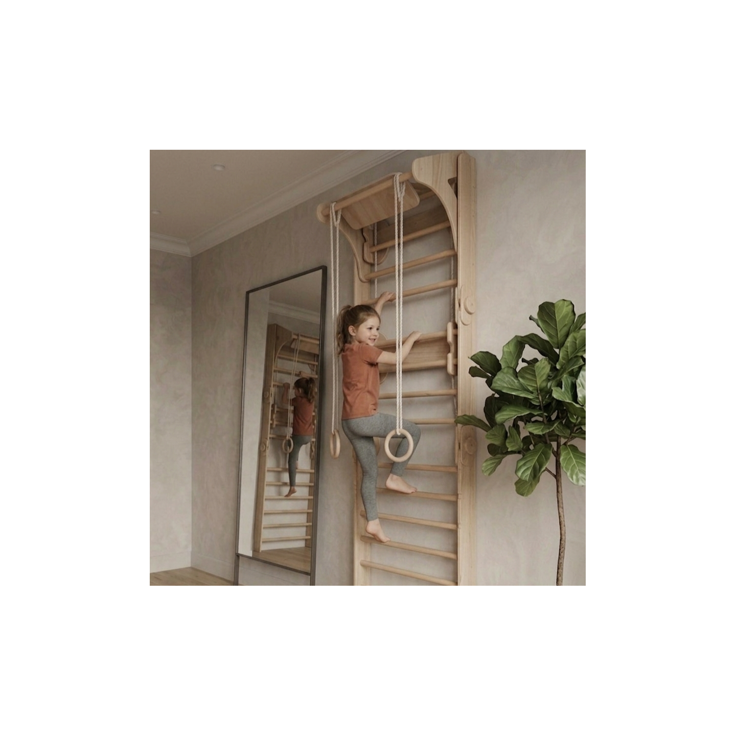Set gimnasio de Escalada Plegable y Transformable para Niños montessori