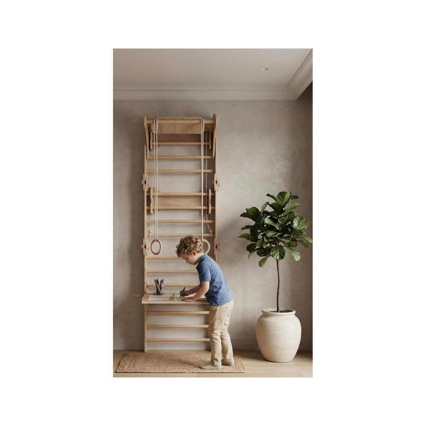 Set gimnasio de Escalada Plegable y Transformable para Niños montessori