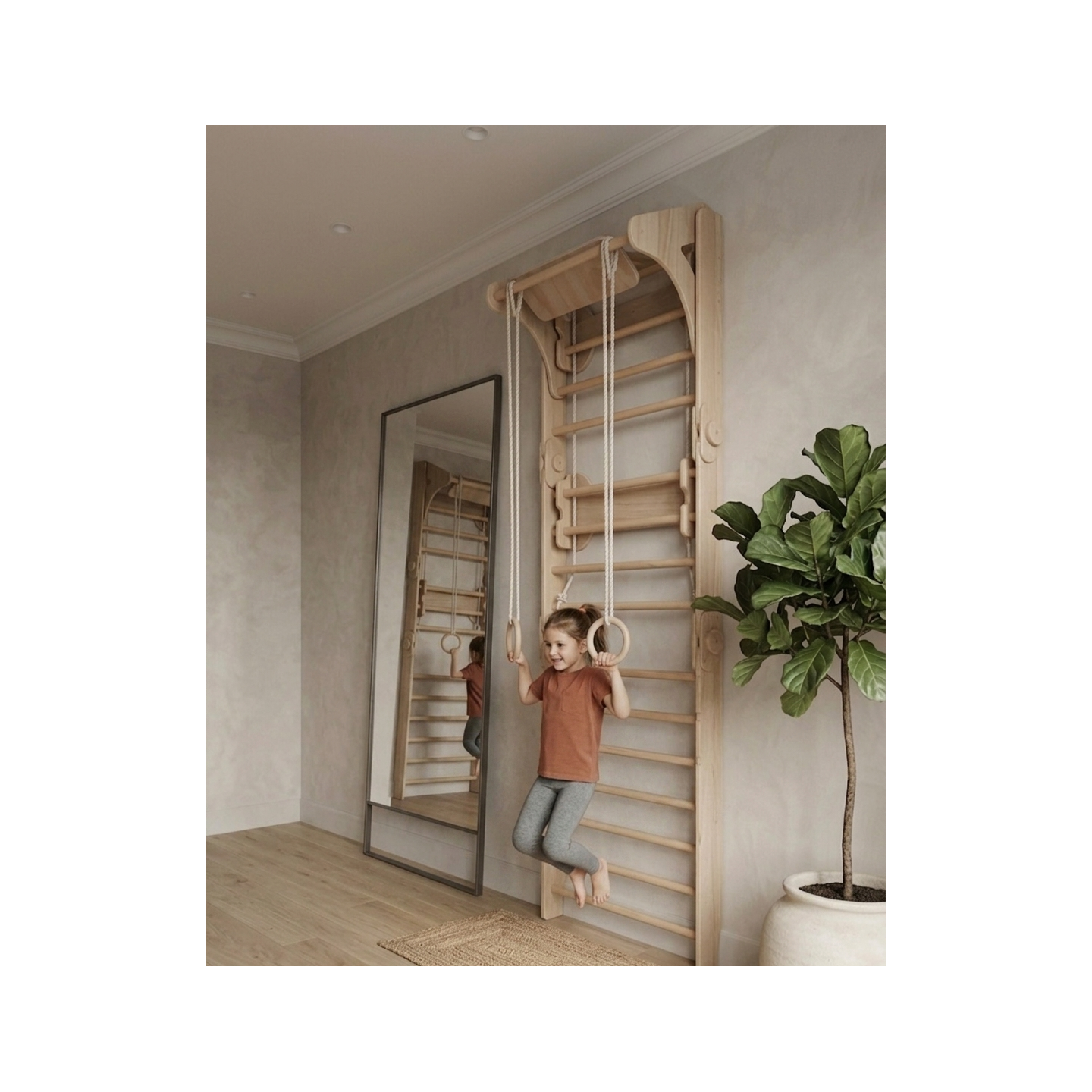 Set gimnasio de Escalada Plegable y Transformable para Niños montessori