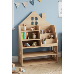 Estantería libreria Infantil de Madera con Almacenaje | Estilo Montessori