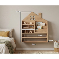 Estantería libreria Infantil de Madera con Almacenaje | Estilo Montessori