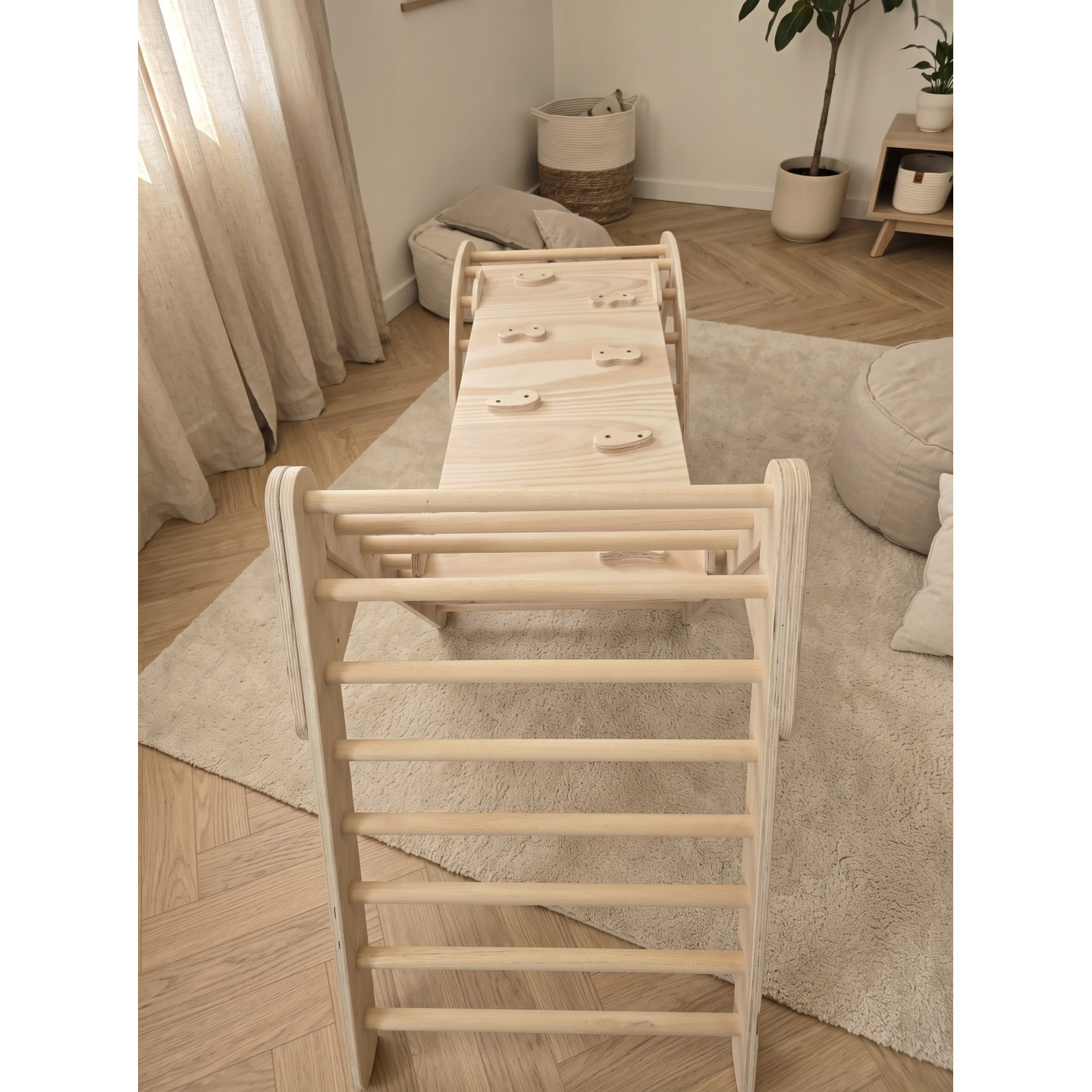 Gimnasio 3 en 1 Montessori  infantil madera