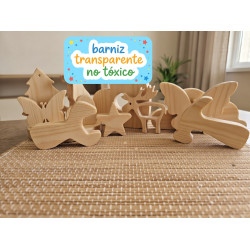 Gimnasio 3 en 1 Montessori  infantil madera