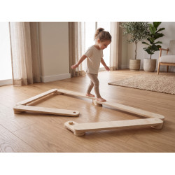 Tabla de equilibrio montessori para niños