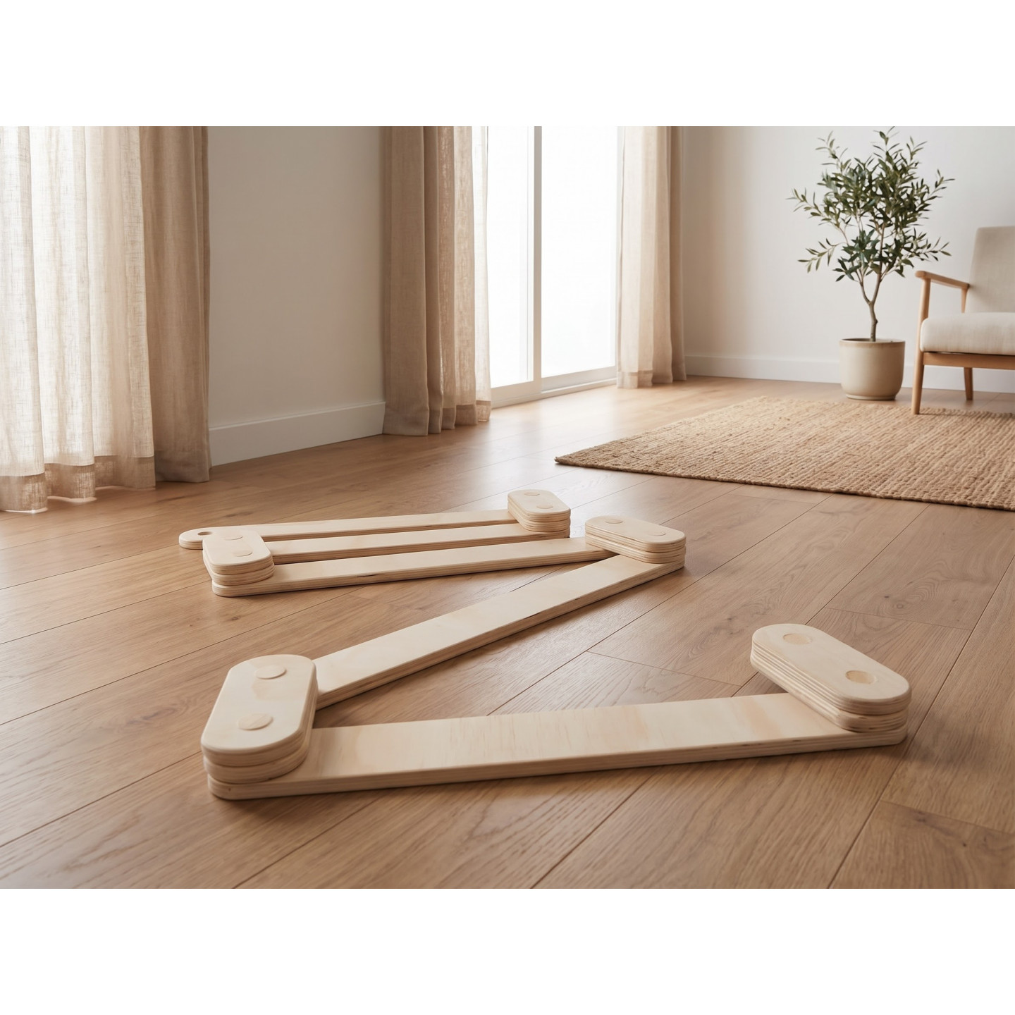 Tabla de equilibrio montessori para niños