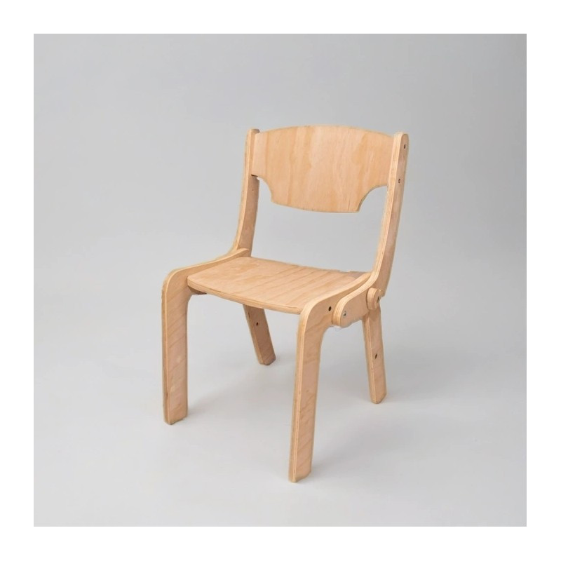Silla de madera / taburete 2 en 1 convertible infantil Montessori