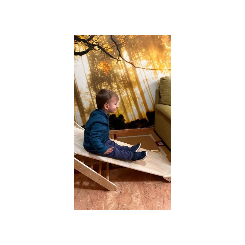Kit triángulo de escalada y rampa Montessori | Gimnasio infantil