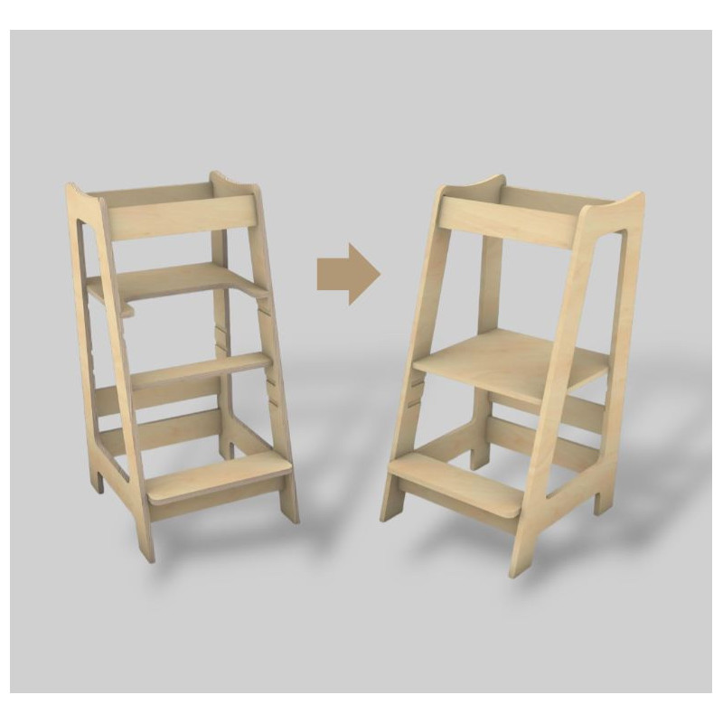 Torre aprendizaje 2 en 1 Montessori