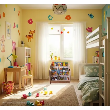 Libreria infantil Montessori de madera