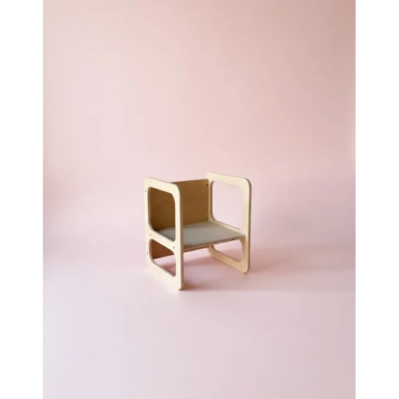 Silla infantil de madera Montessori