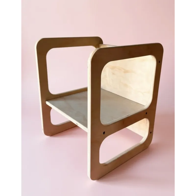 Silla infantil de madera Montessori