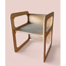 Silla infantil de madera Montessori