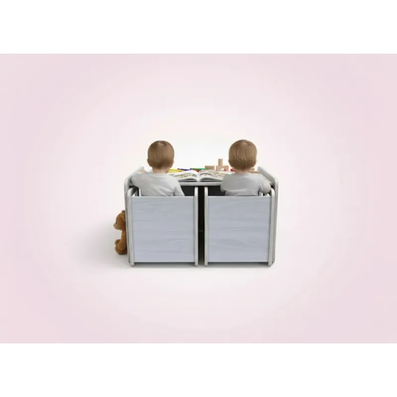 Kit Mesa y 2 sillas infantiles de madera Montessori