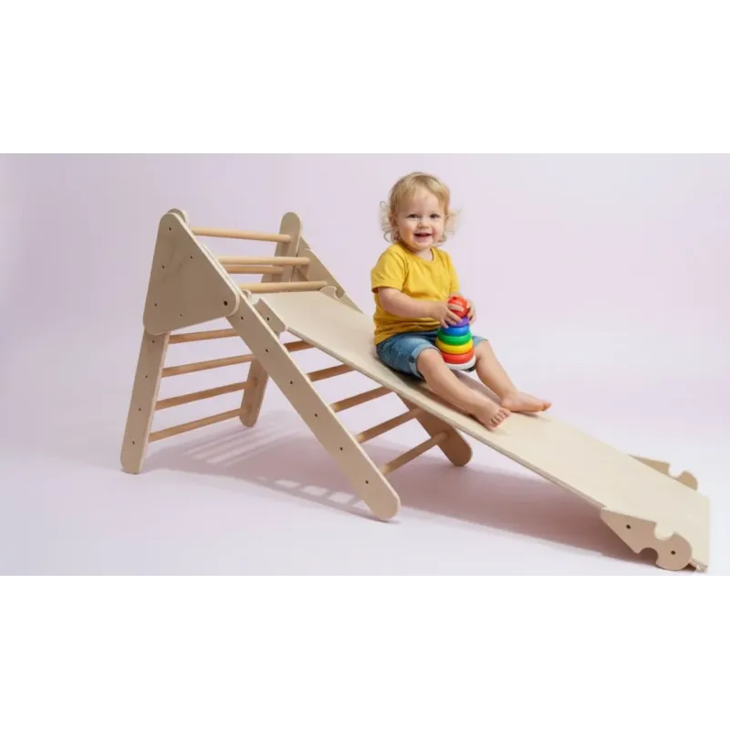 Kit triángulo de escalada y rampa Montessori | Gimnasio infantil