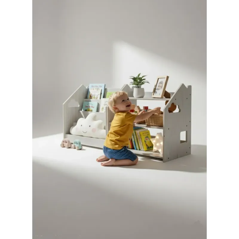 Librería y Estantería Infantil de Madera: Orden y Lectura a su Altura