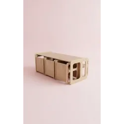 Kit Mesa y Sillas de Madera para Guardería | Mueble infantil Montessori