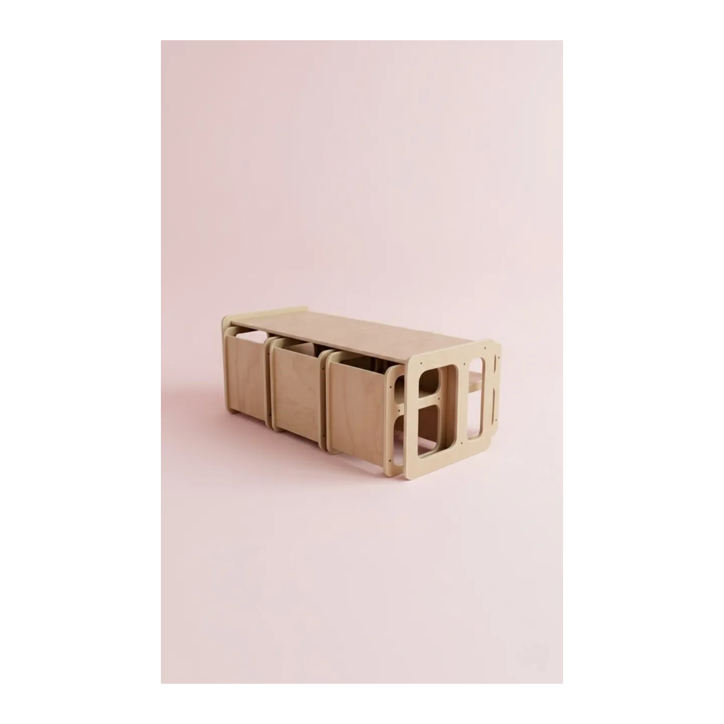 Kit Mesa y Sillas de Madera para Guardería | Mueble infantil Montessori