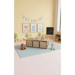 Kit Mesa y Sillas de Madera para Guardería | Mueble infantil Montessori
