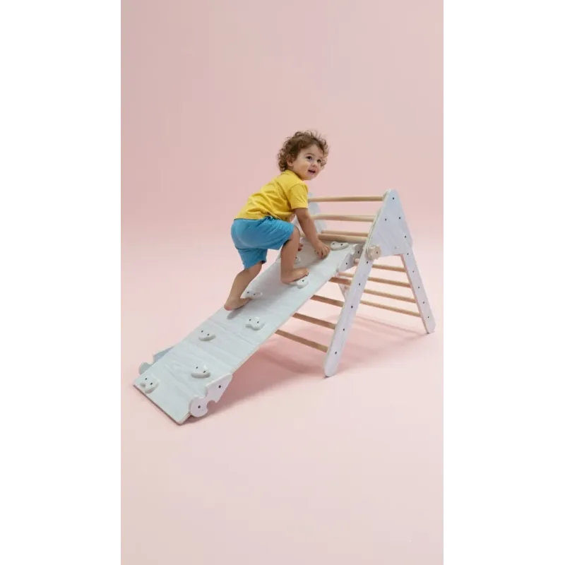 Kit triángulo de escalada y rampa Montessori | Gimnasio infantil