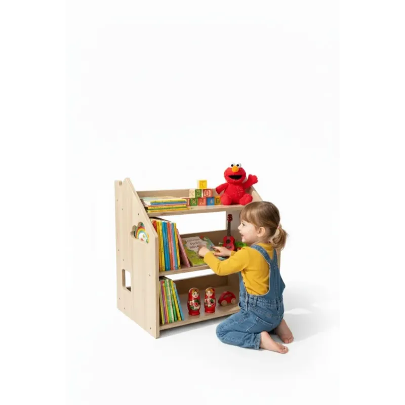Estanteria montessori de Roble