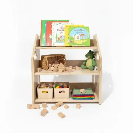 Estanteria montessori de Roble