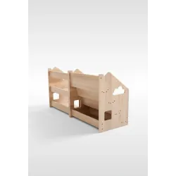 Pack Libreria y Estanteria infantil de roble