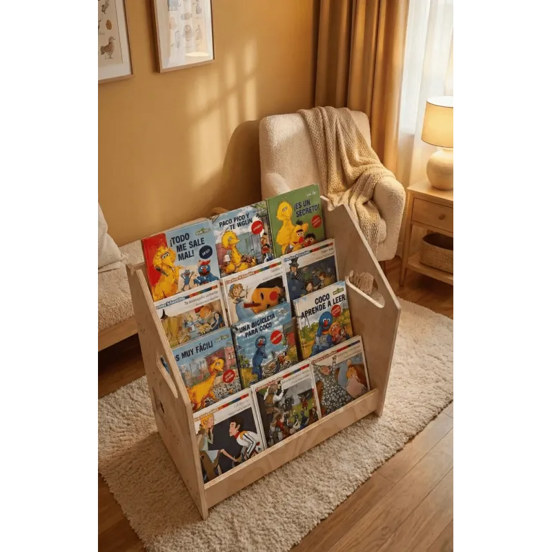 Conjunto armario Crece Conmigo+ Kit Montessori Librería + Estantería