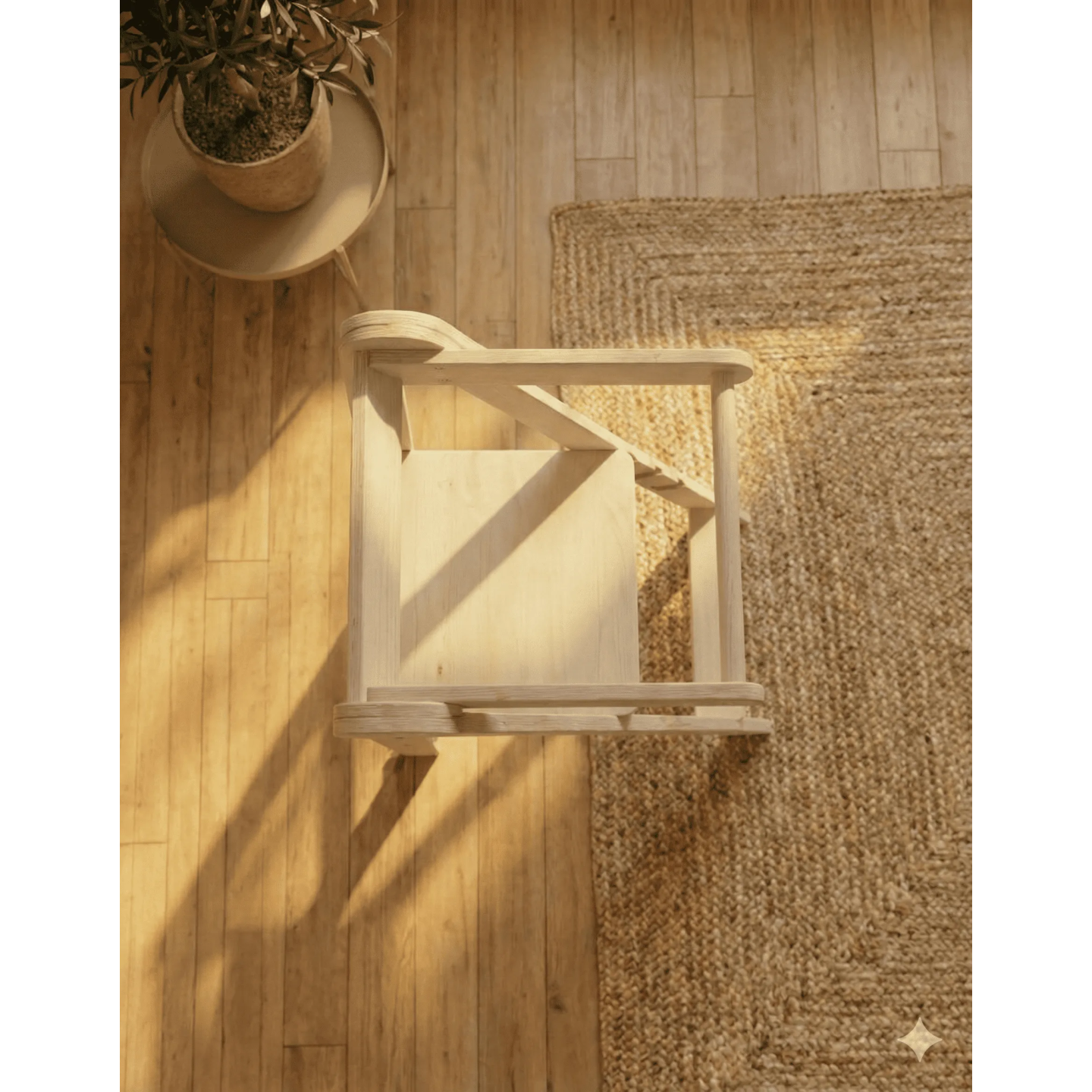 Torre Montessori Plegable de Madera (Ajustable 3 Alturas)