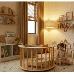Kit Escalada Montessori: Cubo triángulo, Balancín y Rampa | Madera