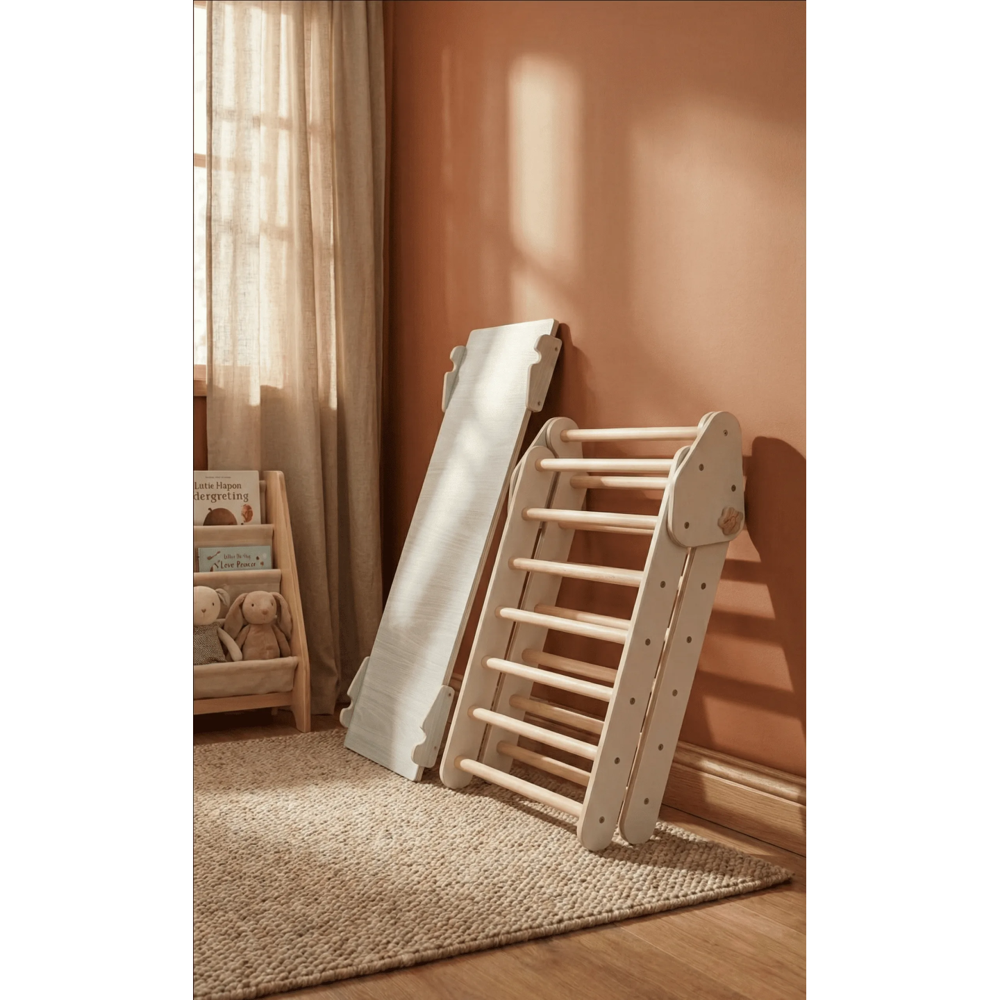 Kit triángulo de escalada y rampa Montessori | Gimnasio infantil