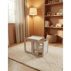 Mesa y Silla Infantil Montessori de Madera | Pack Famevi