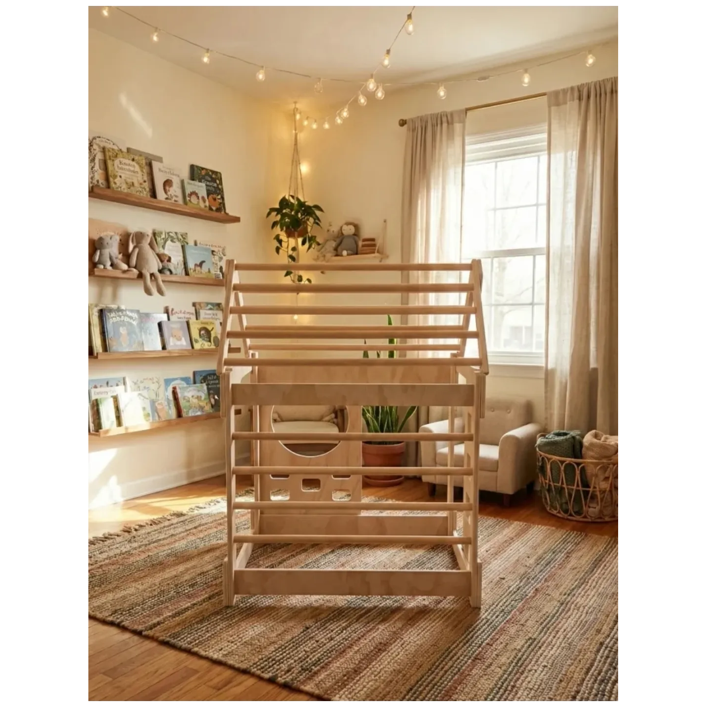 Casita de Madera niños para trepar Montessori
