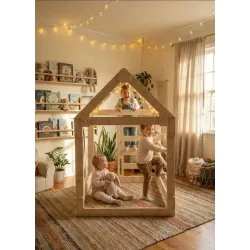 Casita de Madera niños para trepar Montessori