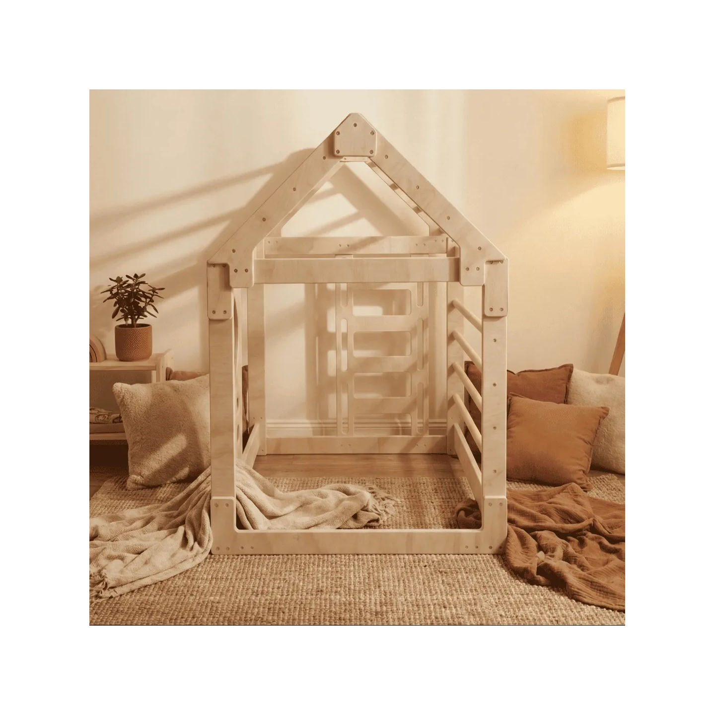 Casita de Madera niños para trepar Montessori