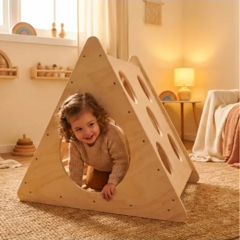 Cubo de escalada / triangulo de actividad infantil