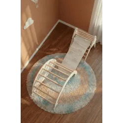 Kit Pikler 3 en 1 de Madera: Triángulo, Balancin y Rampa de Escalada