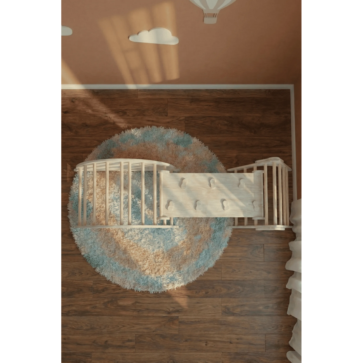 Gimnasio 3 en 1 Montessori  infantil madera