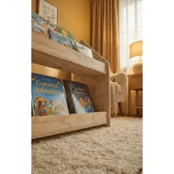 Librería montessori Frontal de Madera para Niños
