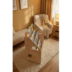 Librería montessori Frontal de Madera para Niños