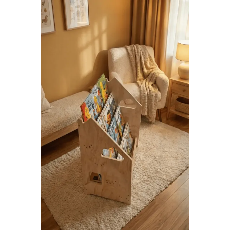 Libreria infantil Montessori de madera