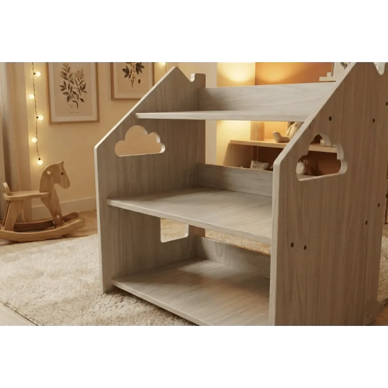 Libreria infantil Montessori de madera