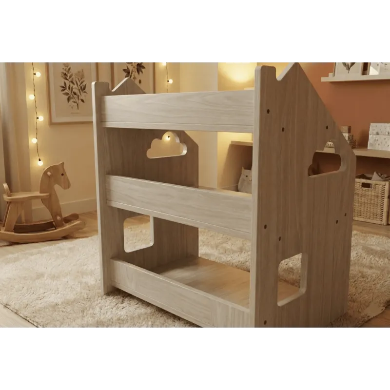 Libreria infantil Montessori de madera