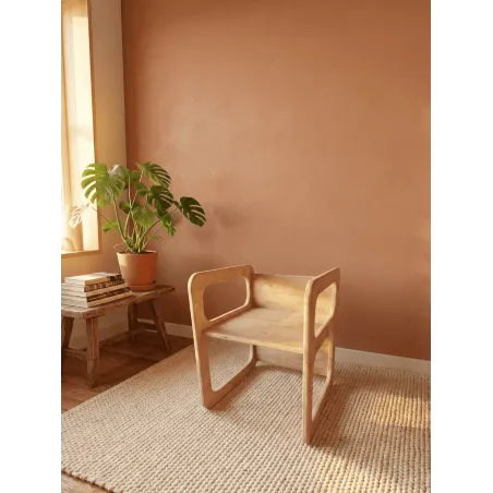 Silla infantil de madera Montessori