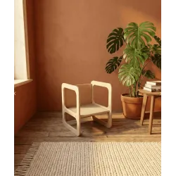 Silla infantil de madera Montessori