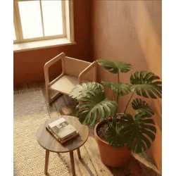 Silla infantil de madera Montessori