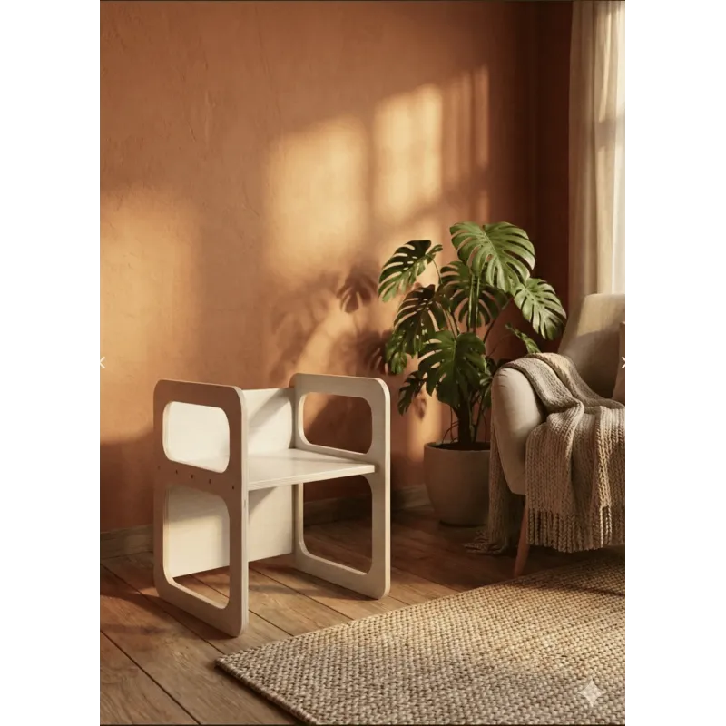 Silla infantil de madera Montessori