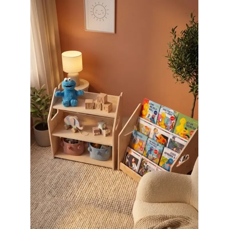 Librería y Estantería Infantil de Madera: Orden y Lectura a su Altura