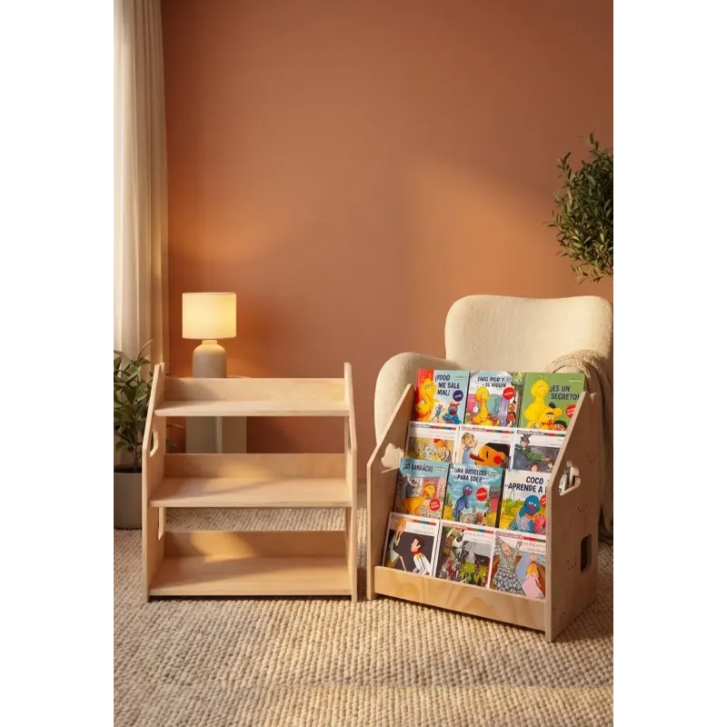 Librería y Estantería Infantil de Madera: Orden y Lectura a su Altura