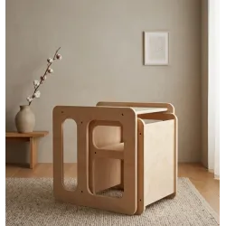 Mesa y Silla Infantil Montessori de Madera | Pack Famevi